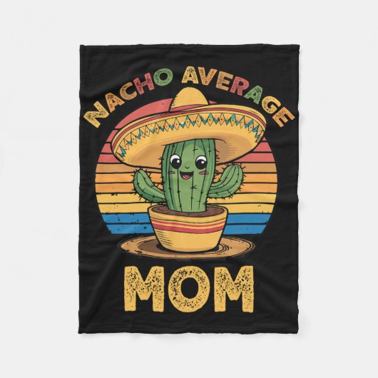 Nacho Gemiddelde Mama Matching Mexicaanse Cinco de Fleece Deken (Voorkant)