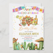 Nacho Gemiddelde Margaritas Adult Verjaardag Fiest Kaart (Voorkant)