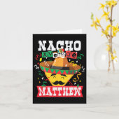Nacho Gemiddelde Matthew Funny Cinco de Mayo Matth Kaart (Gele Bloem)