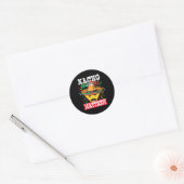 Nacho Gemiddelde Matthew Funny Cinco de Mayo Matth Ronde Sticker (Envelop)