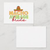Nacho Gemiddelde Mexicaanse bruidsdag Cinco de May Notitiekaartje (Voorkant / Achterkant)