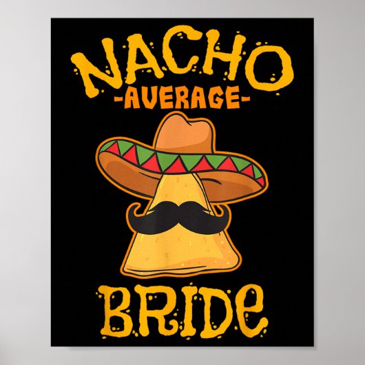 Nacho Gemiddelde Mexicaanse inco de Mayo Fiesta Poster (Voorkant)