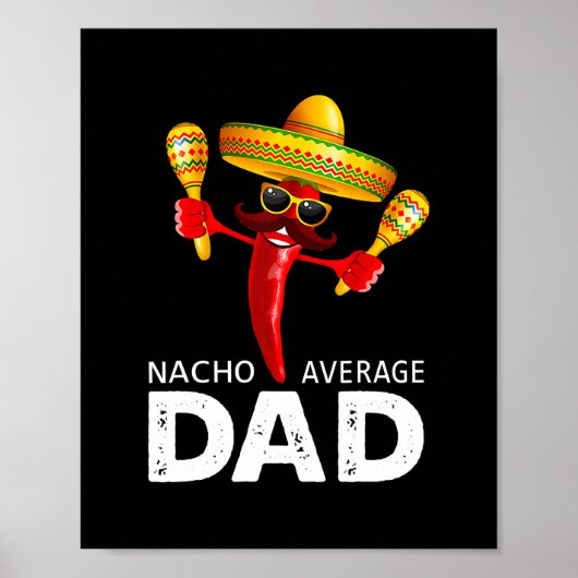 Nacho Gemiddelde Mexicaanse vader Cinco de Mayo va Poster (Voorkant)