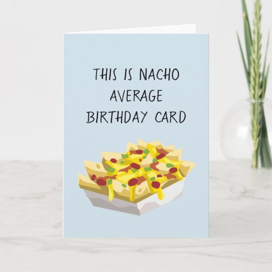 Nacho Gemiddelde Mexicaanse voedseldag Kaart (Voorkant)
