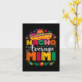 Nacho Gemiddelde Mimi Cinco de Mayo Mexicaanse fam Kaart (Gele Bloem)