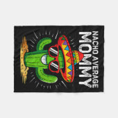 Nacho gemiddelde moeder grappig cinco de mayo mexi fleece deken (Voorkant (Horizontaal))