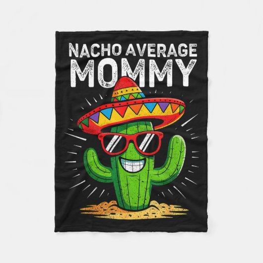 Nacho gemiddelde moeder grappig cinco de mayo mexi fleece deken (Voorkant)