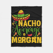 Nacho Gemiddelde Morgan Aangepaste Naam Cinco de M Fleece Deken (Voorkant)
