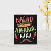 Nacho Gemiddelde Nana Mexicaanse snor Cinco de May Kaart (Gele Bloem)