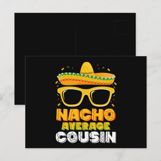 Nacho Gemiddelde Neef Familie Cinco De Mayo Briefkaart (Voorkant / Achterkant)