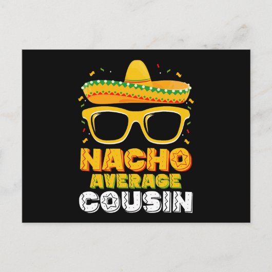 Nacho Gemiddelde Neef Familie Cinco De Mayo Briefkaart (Voorkant)