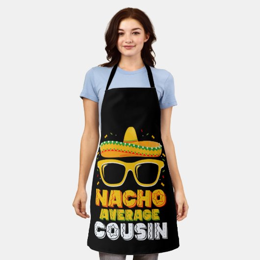 Nacho Gemiddelde Neef Familie Cinco De Mayo Schort (Gedragen)