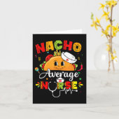 Nacho Gemiddelde Nurse Cinco de Mayo Fiesta Mexica Kaart (Gele Bloem)