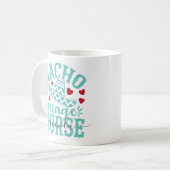 Nacho Gemiddelde Nurse Funny Nurse Naam Koffiemok (Voorkant links)