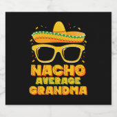 Nacho Gemiddelde Oma Cinco De Mayo Familie Bier Etiket (Enkel label)