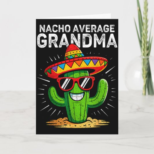 Nacho gemiddelde oma grappige cinco de mayo Mexica Kaart (Voorkant)