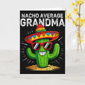 Nacho gemiddelde oma grappige cinco de mayo Mexica Kaart (Gele Bloem)