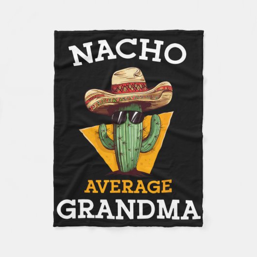 Nacho Gemiddelde Oma Grappige Mexicaanse Nana Nonn Fleece Deken (Voorkant)