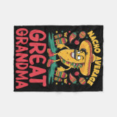 Nacho Gemiddelde Oma Mexicaanse Matching Cinco Fleece Deken (Voorkant (Horizontaal))