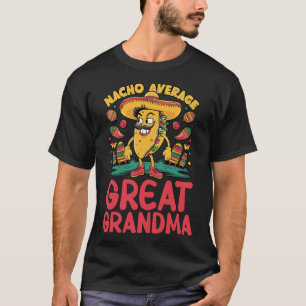 Nacho Gemiddelde Oma Mexicaanse Matching Cinco T-shirt