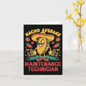 Nacho gemiddelde onderhoudstechnicus Cinco de Mayo Kaart (Gele Bloem)