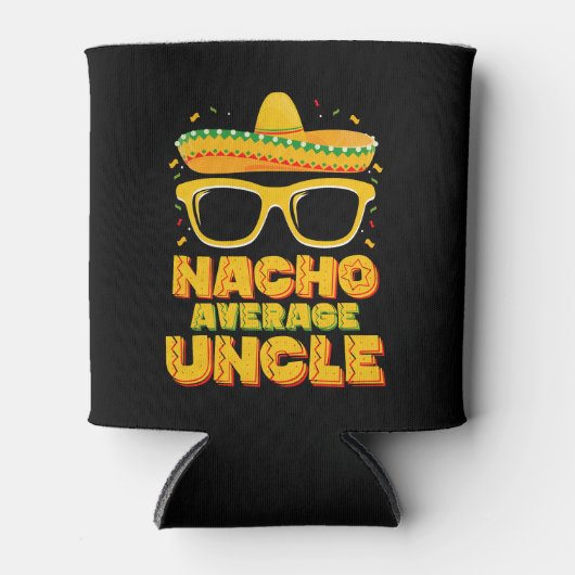 Nacho Gemiddelde Oom Cinco De Mayo Bijpassende Fam Blikjeskoeler (Voorkant)