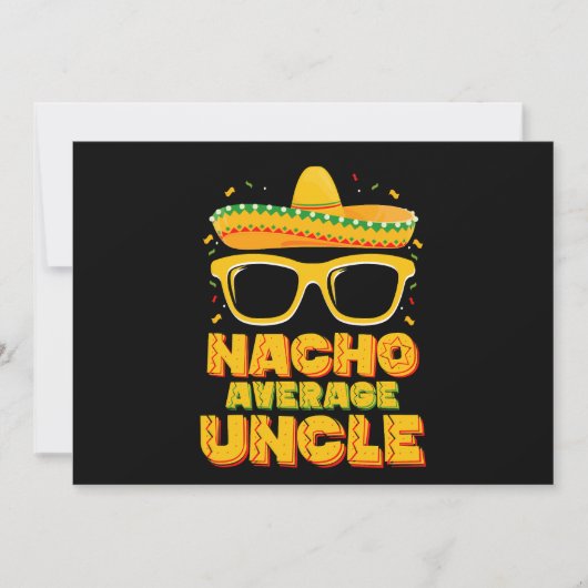 Nacho Gemiddelde Oom Cinco De Mayo Bijpassende Fam Kaart (Voorkant)