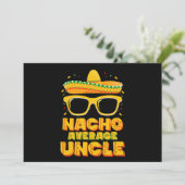 Nacho Gemiddelde Oom Cinco De Mayo Bijpassende Fam Kaart (Staand voorkant)