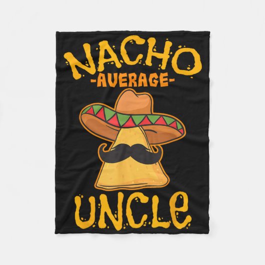 Nacho Gemiddelde Oom Cinco De Mayo Sombrero Mexica Fleece Deken (Voorkant)