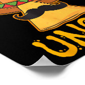 Nacho Gemiddelde Oom Cinco De Mayo Sombrero Mexica Poster (Hoek)