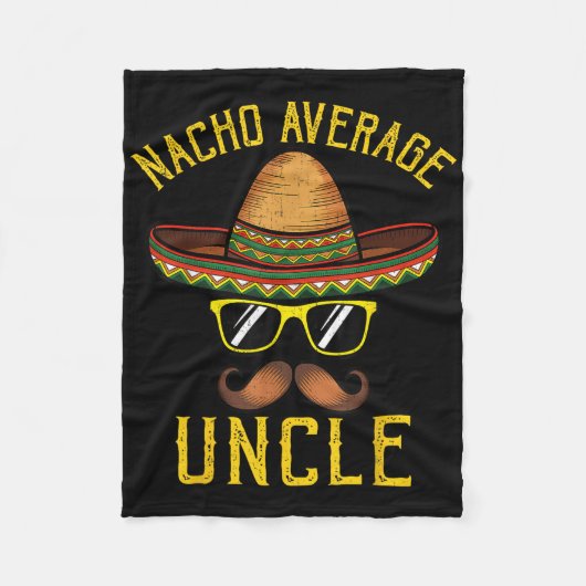 Nacho Gemiddelde Oom Grappig Cinco de Mayo Mexicaa Fleece Deken (Voorkant)