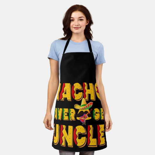 Nacho Gemiddelde oom - Grappig oomgif Schort (Gedragen)