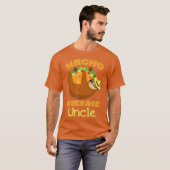 Nacho Gemiddelde Oom Nacho Dag Funny Taco Sloth T-shirt (Voorkant volledig)