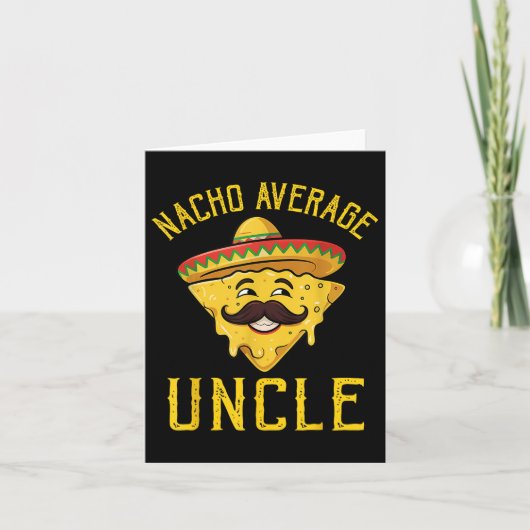 Nacho Gemiddelde Oom Shirt Matching Familie Cinco Kaart (Voorkant)