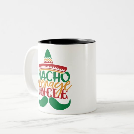 Nacho gemiddelde oom tweekleurige koffiemok (Voorkant links)