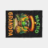 Nacho gemiddelde opa abuelo vijf mei Mexicaans Fleece Deken (Voorkant (Horizontaal))