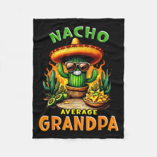 Nacho gemiddelde opa abuelo vijf mei Mexicaans Fleece Deken