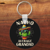 Nacho Gemiddelde Opa Grappig Beste Opa Cinco De Sleutelhanger (Voorkant)