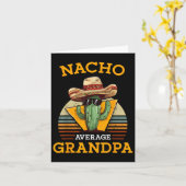 Nacho Gemiddelde Opa Grappig Mexicaanse Papa Retro Kaart (Gele Bloem)