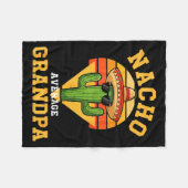Nacho gemiddelde opa grappige cactus sombrero cinc fleece deken (Voorkant (Horizontaal))