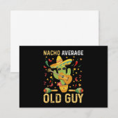 Nacho gemiddelde oude man humor zeggen oude man bedankkaart (Voorkant / Achterkant)