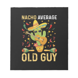 Nacho Gemiddelde Oude Man Humor Zegt Oude Man Notitieblok