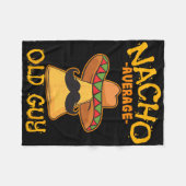 Nacho gemiddelde oude man Mexicaanse grootvader Ci Fleece Deken (Voorkant (Horizontaal))