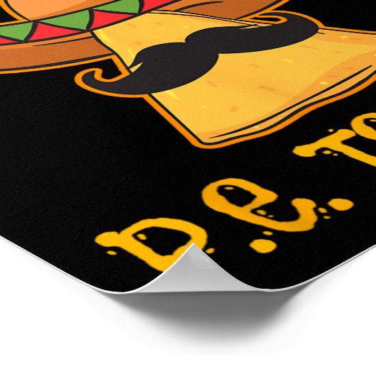 Nacho Gemiddelde P.E. Leraar Mexicaanse Cinco de M Poster (Hoek)