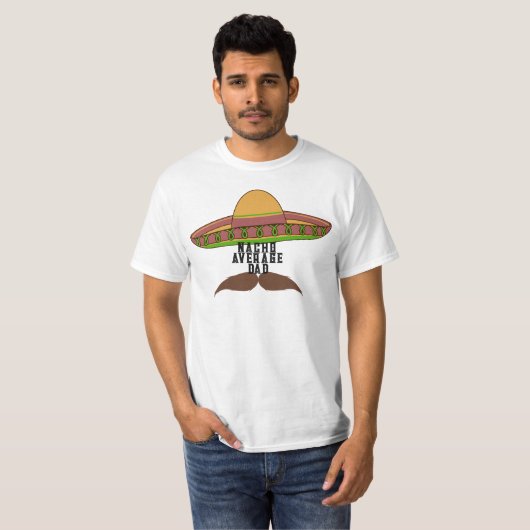 "Nacho Gemiddelde Pap" T-shirt (Voorkant volledig)