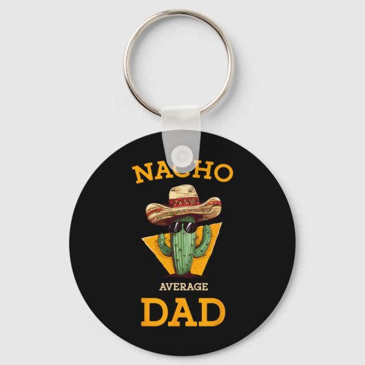 Nacho Gemiddelde Papa Cactus Grappige Mexicaanse V Sleutelhanger (Voorkant)
