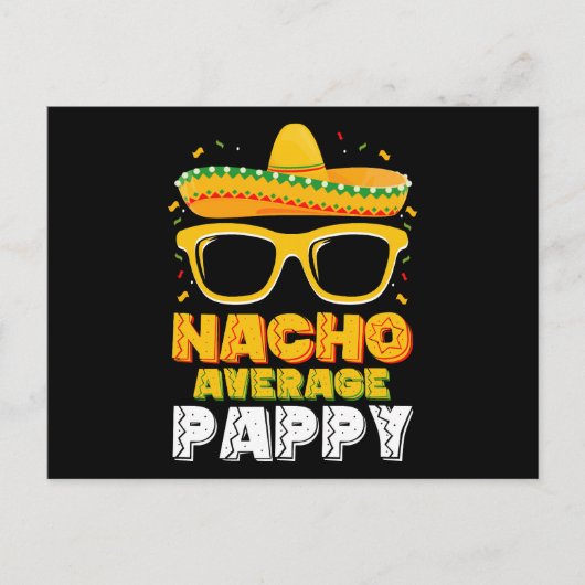 Nacho Gemiddelde Papa Familie Cinco De Mayo Briefkaart (Voorkant)