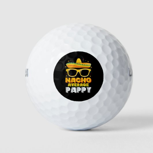 Nacho Gemiddelde Papa Familie Cinco De Mayo Golfballen (Voorkant)