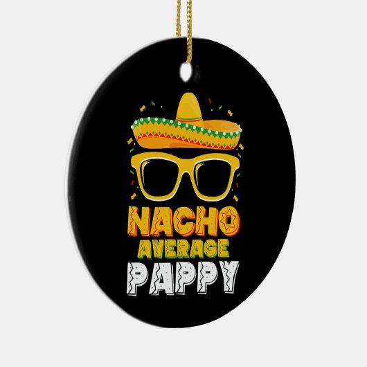 Nacho Gemiddelde Papa Familie Cinco De Mayo Keramisch Ornament (Rechts)
