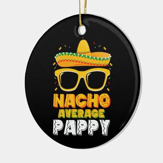 Nacho Gemiddelde Papa Familie Cinco De Mayo Keramisch Ornament (Links)